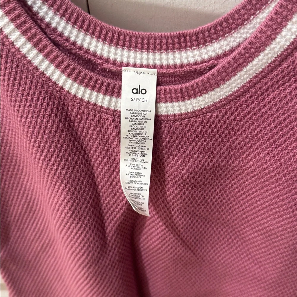 ALO Yoga Tennis Club Sweater Knit Dress size small pink wild rose - Picture 8 of 10